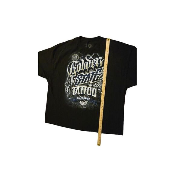 Ogabel Hip Hop T-Shirt Men's 4XL Tattoo Expo 2020 Inked Chicano Loose - Picture 4 of 5